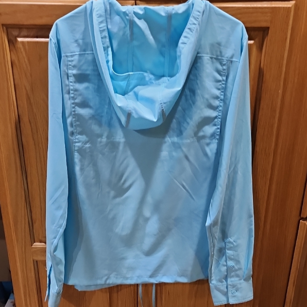Columbia Sky Blue Omni-Shade Zip-Up Jacket - Picture 8 of 8
